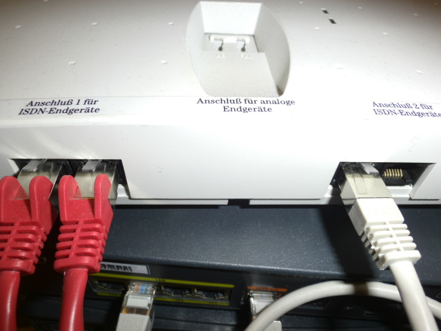 telco-switch, one out of four ports unused
